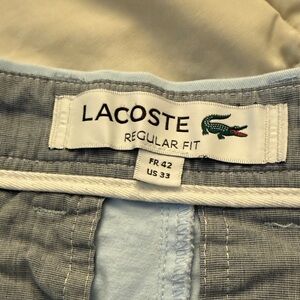 Lacoste Light Gray Casual Shorts, light blue